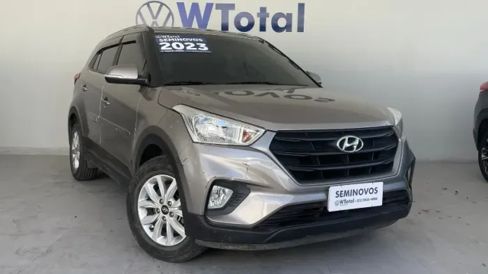 CRETA 1.6 ACTION AUTOMATICO FLEX 2023 PRATA. CHAMA NO WHATSAPP!