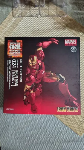 Iron Man Mark 6 Filme Iron Man 2 KAIYODO Sci-Fi Revoltech 024 compatível c/ Marvel Legends