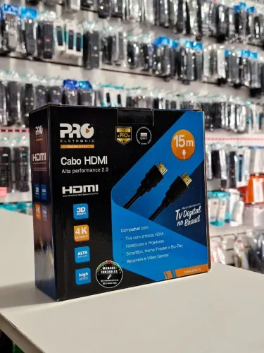 Cabo HDMI 15 METROS. ( Alta performance 2.0 ) Dinheiro ou Pix
