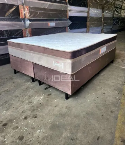 Cama Box Casal Queen 158x198x72 frete gratis entrego hoje R$ 1299,99 a vista 