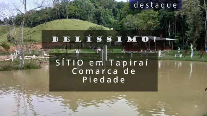 SÍTIO EM BAIRRO DOS GARCIA TAPIRAÍ SP. VENDA
