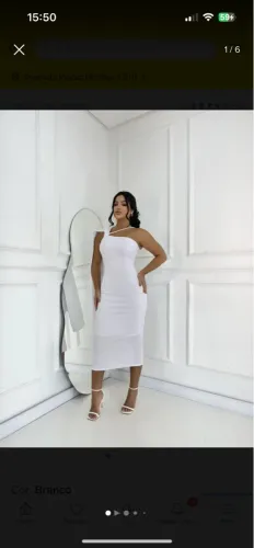 Vestido branco elegante