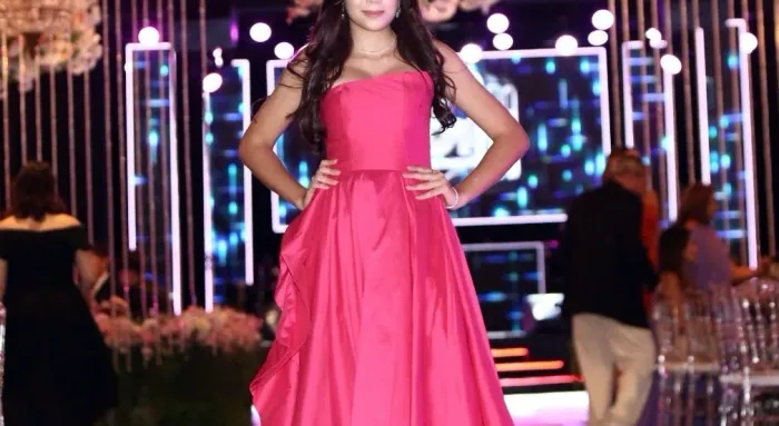 Vestido de festa rosa