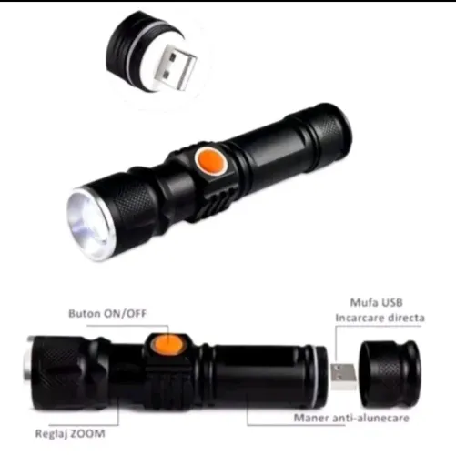 Mini Lanterna recarregável USB bommax bm-a032
