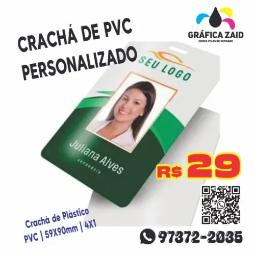 CRACHÁ DE PVC PROFISSIONAL