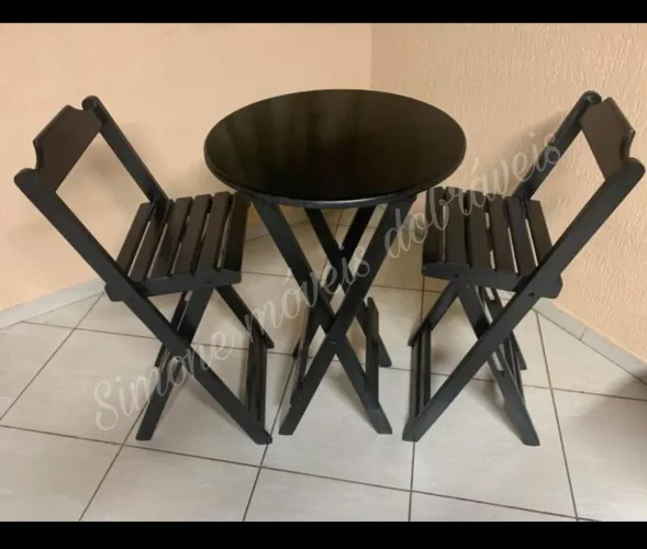 Jogo de mesa Bistrô com 2 bancos