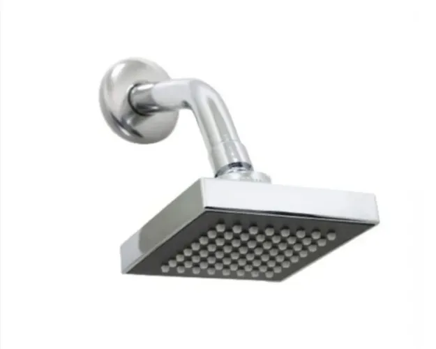 Chuveiro Quadrado Ducha articulado Cromado aquecimento a gás e solar 