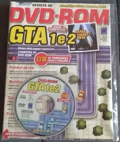 Revista DVD-Rom Nº 180 + DVD GTA 1 E 2 Completos ( Lacrada )