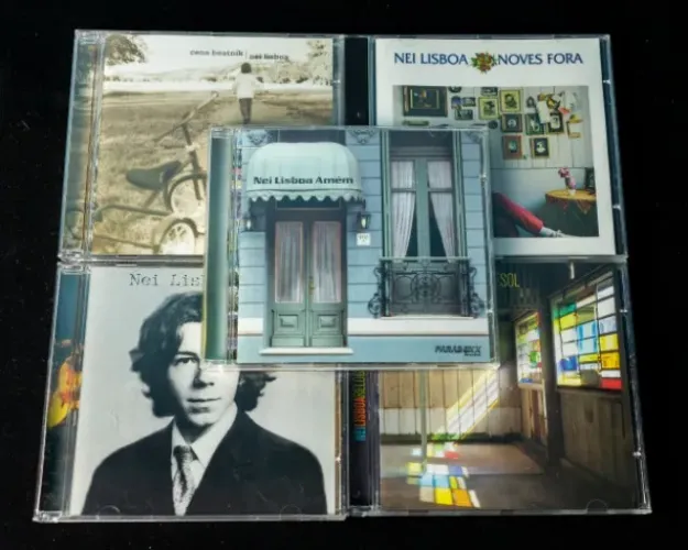 CDs Nei Lisboa (Noves Fora, Cena Beatnik, Amém, Relógios de Sol, Hi-Fi) - Impecáveis