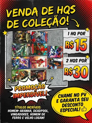  Coleção de HQs/Quadrinhos em promoção!
