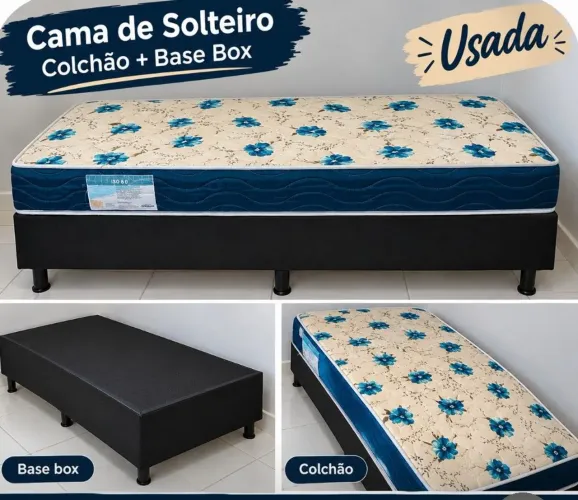 Cama box solteirão