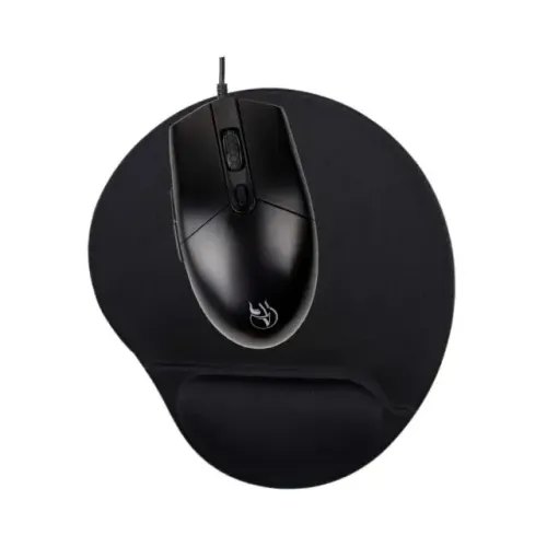 Kit Mouse Gamer RGB e Mousepad Ergonômico Protetor de Pulso