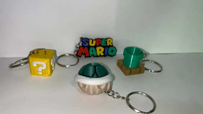 KIT Chaveiros Mario Bros 3D - Impressão 3D