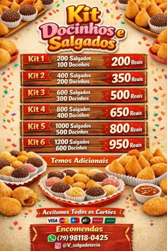 Kit docinhos e salgados 