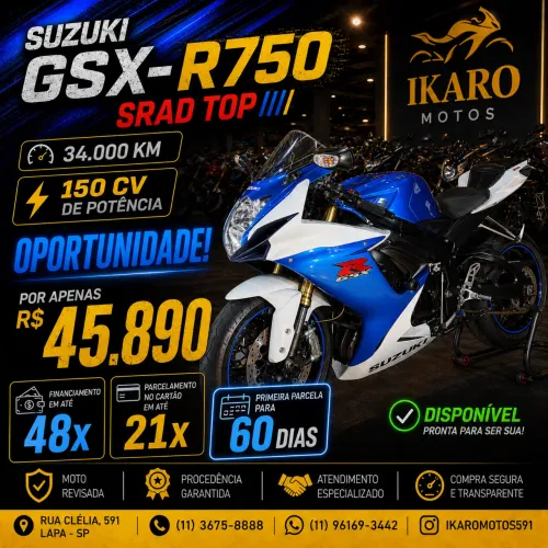 GSX R 750 - OPORTUNIDADE