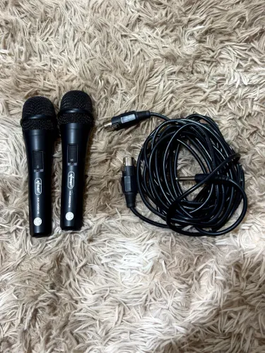 kit 2 microfones dinâmicos Knup