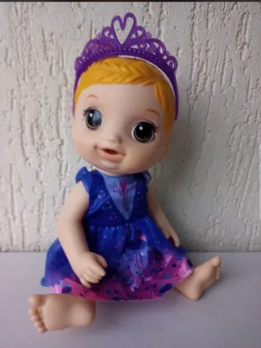 Boneca Baby Alive Bebê Chá de Princesa Loira - Original Hasbro