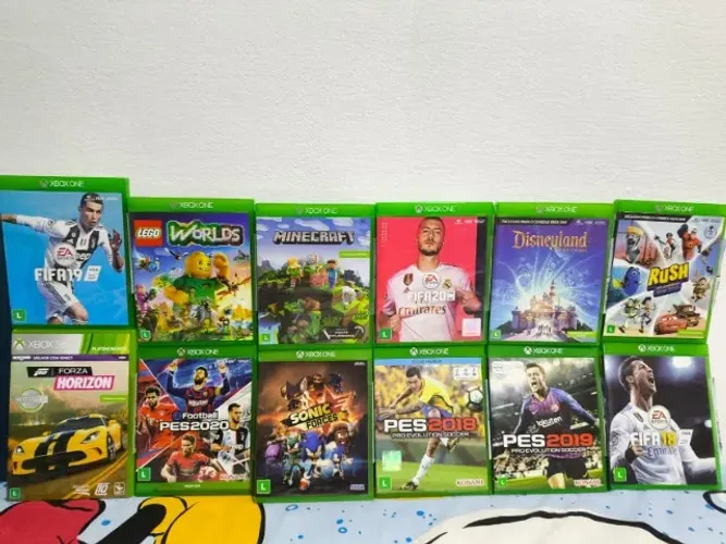 Lote Jogos Xbox One + 360 | FIFA, PES, Minecraft