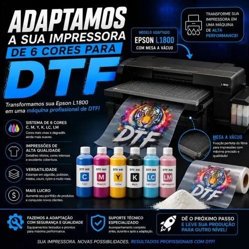 IMPRESSORA ADAPTADA DTF