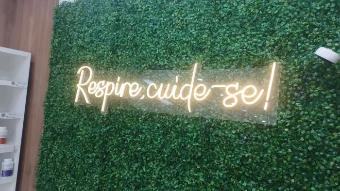 Painel com letreiro em Led