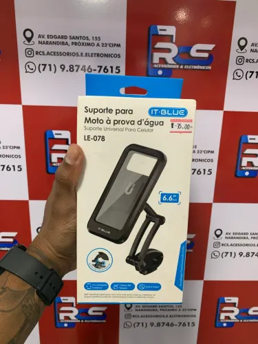 SUPORTE IMPERMEÁVEL P/ MOTO E BIKE