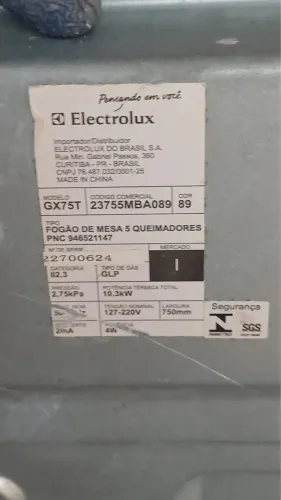 Fogão de mesa 5 bocas Electrolux 