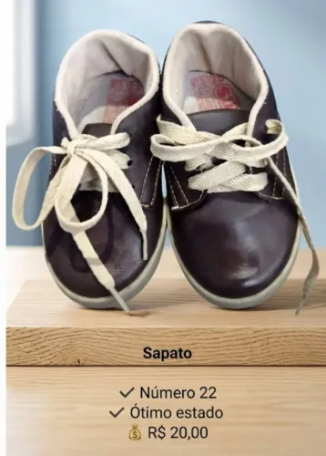 Sapato infantil menino 