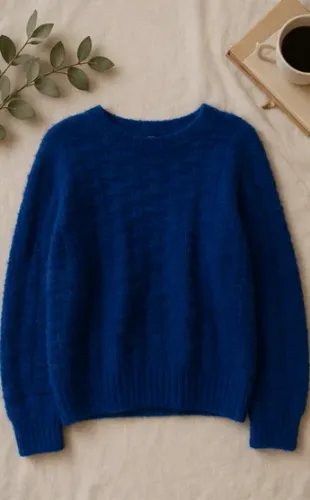 Blusa de Tricot Azul Royal
