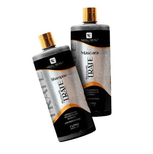 Kit Nell Carmo Restaure E Trate Com Shampoo E Máscara Para Reconstrução Nutrição