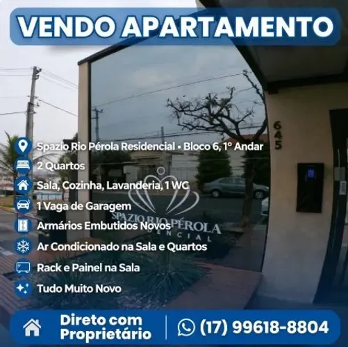 Apartamento condomínio Rio Pérola