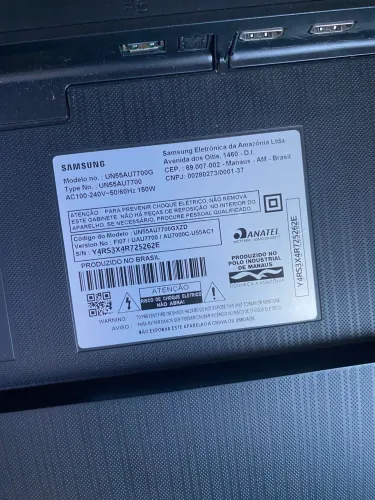 TV Samsung 55 quebrada a tela para troca de peças