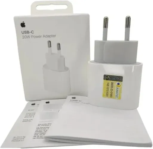 Fonte 20W USB-C Carregador 100% Original Apple Adaptador De iPhone Turbo ATACADO