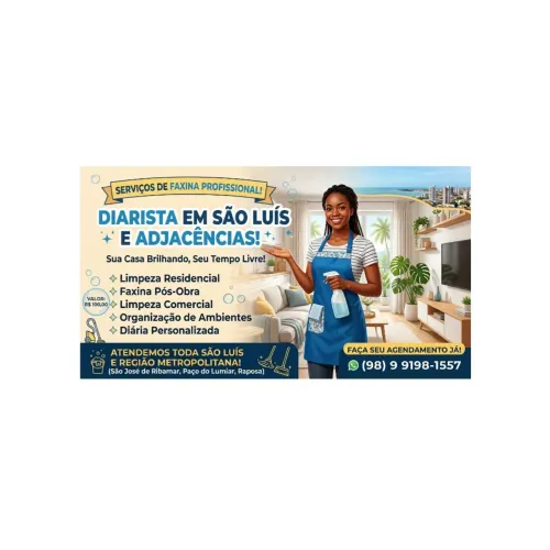 Diarista em São Luís R$100,00