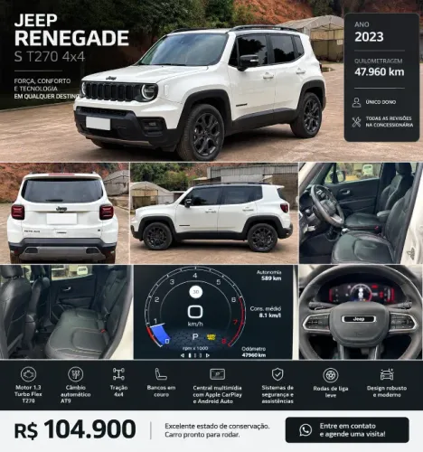 Jeep Renegade S T270 1.3 TB 4X4 Flex Aut. 2023