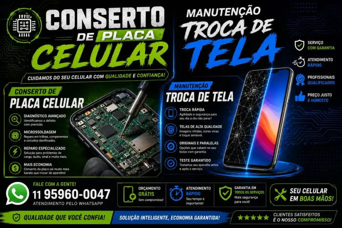 Assistencia tecnica de celular faco retirada e entrega perto do metro whatapp *