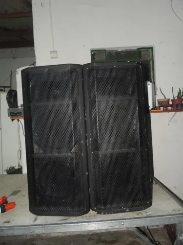 Par Caixa Acustica Ativa/slave com Falantes de 12" Palmer vintage.