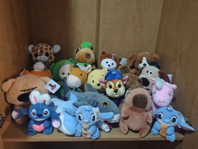 Coleção de pelúcias novas 