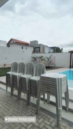 Alugamos Mesas Cadeiras Toalhas e PulaPula 