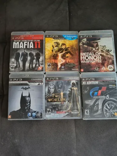 Lote com 6 jogos de ps3