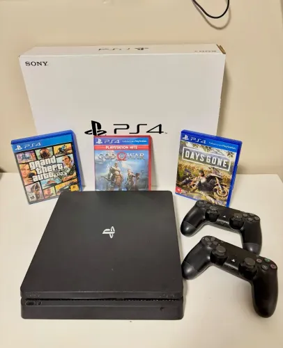 PS4 SLIM (1TB) + Jogos