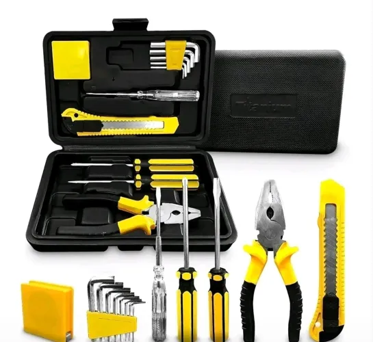 Kit Jogo De Ferramentas Com Maleta 12 Peças Titanium