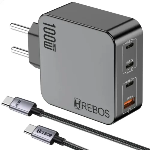 Fonte 100W power delivery para MacBook e notebook