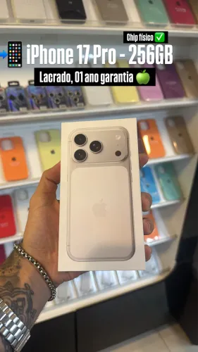 iPhone 17 Pro 256GB CHIP FÍSICO , Lacrado 01 ano garantia 