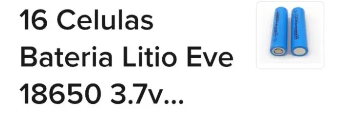 Células Bateria Lítio Eve 18650.  3.7 v