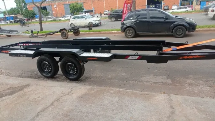 Carretinha pra lancha canoa etc, pra até 2500kg trucada, personalizada Aparti de $10,900