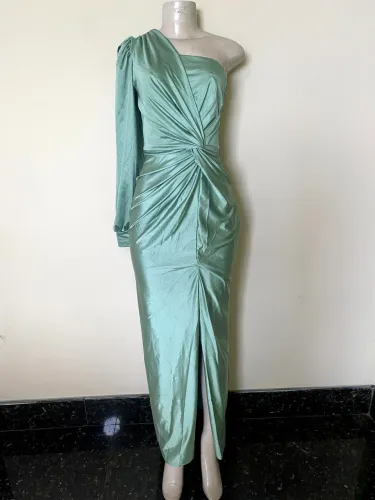 Vestido de Festa verde menta 