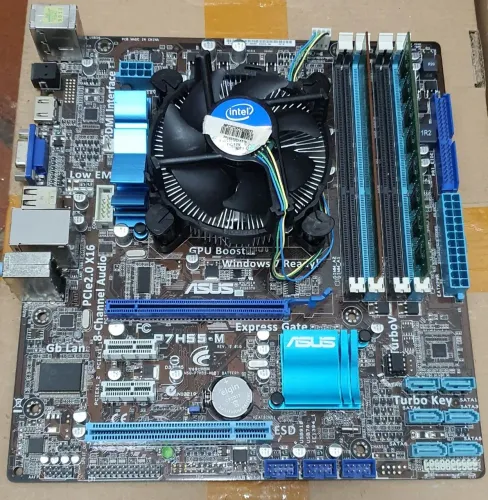 Kit placa mãe 1156, i3 530, 6gb