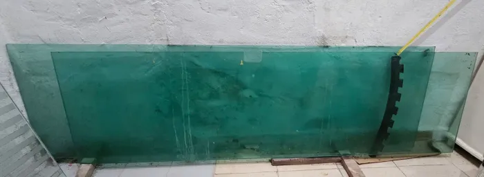 Vidro temperado verde (duas peças)
