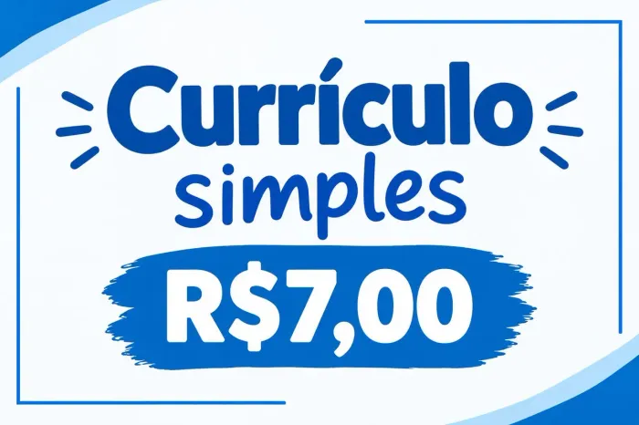 Currículo simples - 7,00 