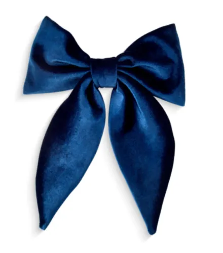 Saia de festa junina azul e Laço para cabelo